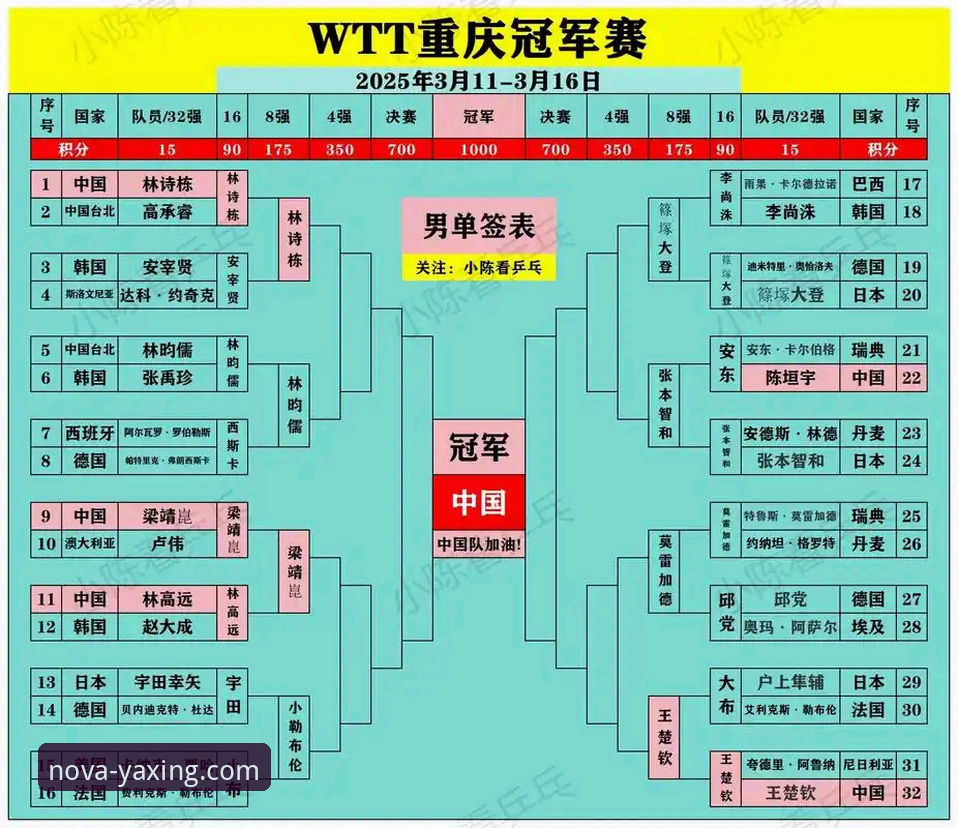 WTT重庆冠军赛男单决赛最新战报：青春风暴席卷山城，国乒新星未来可期